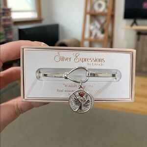 Silver Expressions Bracelet with Angel Charm